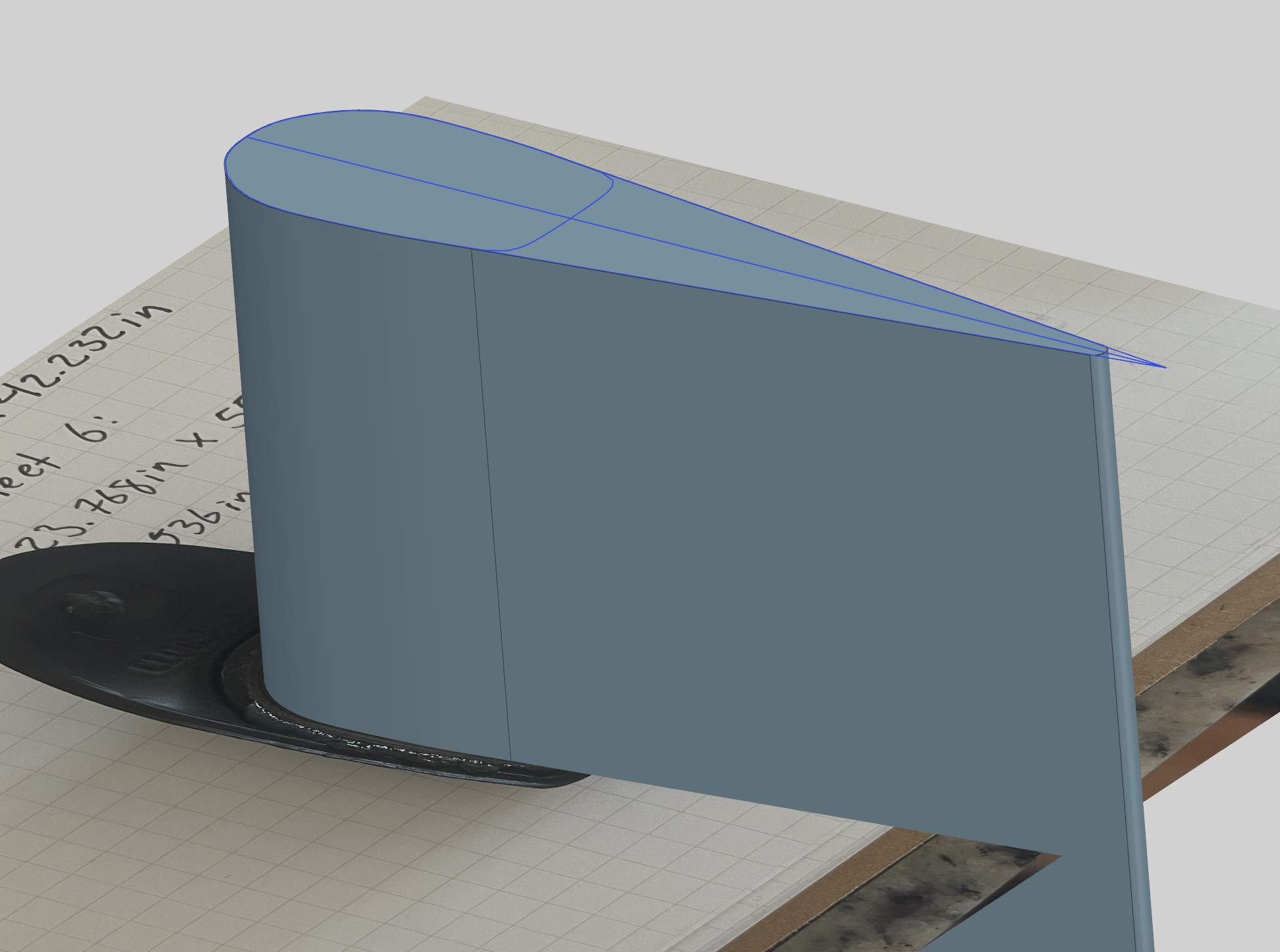 Airfoil CAD model