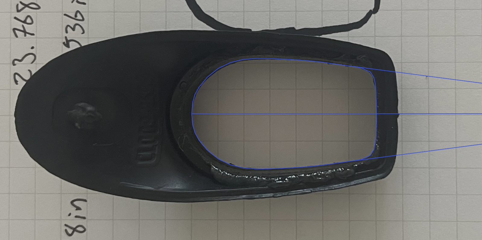 Reference measurement and CAD extrusion