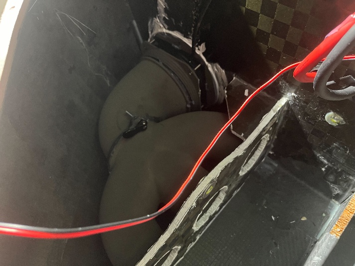 Installed in vehicle - left side